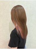 ミルクティーベージュ×インナーサーモンピンク