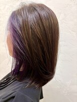 シュリット 溝の口(schritt)&nbsp;ブリーチインナーカラー×バイオレット　溝の口小野