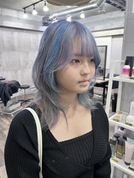 サニーサイド 大名(Sunny side) 【ダブルカラー】【デザインカラー】【ケアブリーチ】