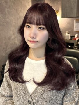 エルバイラビス 大宮(elu by lovis) 《巴結生》ボルドーカラー/ワインレッド/くびれ巻き