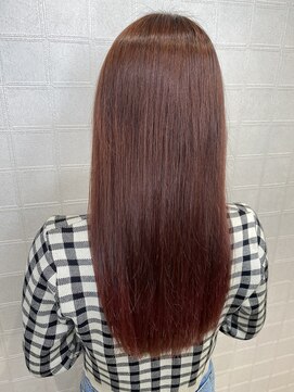 髪質改善×ボルドーカラー