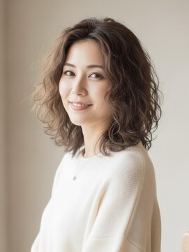 ビュートリアム265(BEAUTRIUM 265) #20代30代ミディアムレイヤーくびれニュアンスゆるふわウェーブ