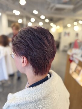 シアン 橋本店(Shian) 毛流れ×ブリーチレッド