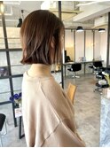 大人のイメチェン★春の切りっぱなし肩上ボブ【CANNA 豊田市】