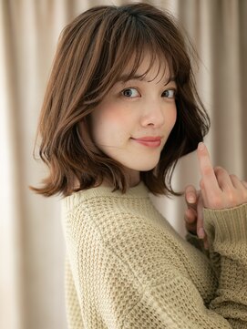 カバーヘア ブリス 戸田公園西口店(COVER HAIR bliss) ミルクティーベージュ小顔クラゲウルフカットX戸田公園30代40代