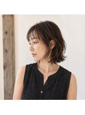 ミセス柔らかパーマレイヤーボブ 20代 30代 40代 50代 60代