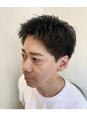 ショート/清潔感/ビジネス/スパイキー/アップバング