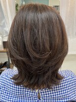 ヘアアンドメイク スタジオ ミムロ(HAIR&MAKE STUDIO MIMURO)&nbsp;くびれミディアムレイヤー　50代