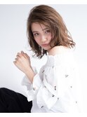 【LE】ヴェールウェーブブルージュ似アシメ合わせカットミディ