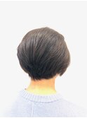 30代40代50代/アッシュベージュ/小顔/ハンサムショート/グラ
