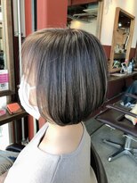 ルーファス 恵比寿 渋谷(Ruufus)&nbsp;大人女性白髪ぼかしハイライトボブ【Ruufus恵比寿渋谷】31576