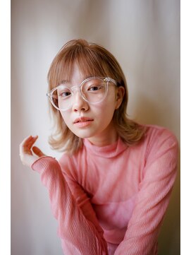 ナンバー アンフィール 渋谷(N° anfeel) 外ハネ　ハイトーンミディアム