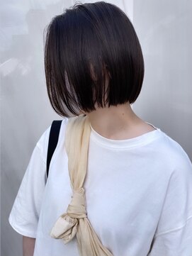 アリュウル 表参道(ALLURE) ミニボブ 切りっぱなし 前下がり ラベンダーグレージュ 東垂水