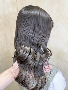 ユニーク(UniQ) アイスほうじ茶×ブリーチなしＷカラー×髪質改善トリートメント