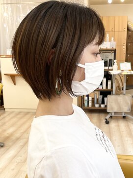 モリオ フロム ロンドン 成増店 【morio成増/米村】前下がりショート/カラー