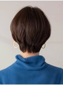 マッシュショート20代30代40代大人可愛い暗髪うる艶髪青山表参道