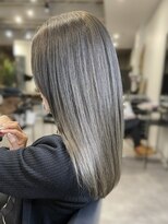 アース 東戸塚店(HAIR & MAKE EARTH) 20代30代40代髪質改善グレージュ艶感ストレート透明感