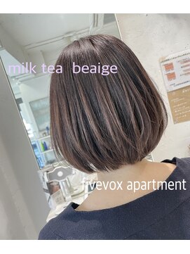 ファイブボックスヘアー 広島(five vox hair) エイジングケアカラー 大人ボブ