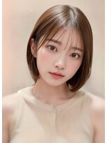 ノイズオオサカ 梅田店(NOISM OSAKA)&nbsp;大人可愛い20代30代40代小顔ワンサイドショートボブ丸み前下がり