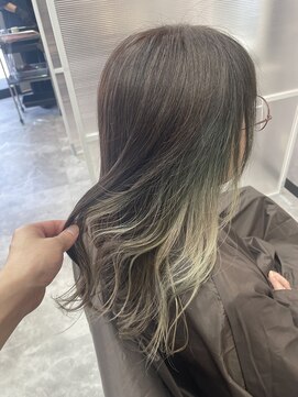 エルベ けやき台店(elve) イヤリングカラー×ホワイトベージュ