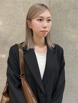 ペレ 梅田(PELE) 前髪/アンブレラカラー/こなれミディ/イメチェン/ウェーブパーマ