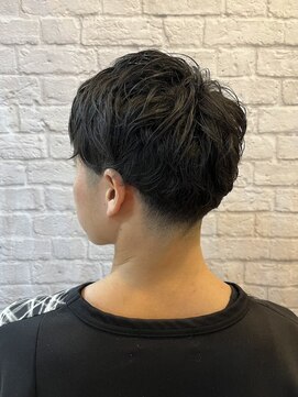 ヘアサロン 銀座マツナガ新宿店(hair salon) 王道ツーブロアップバングショートスタイル【新宿/理容室】