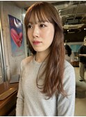 ベージュカラー_ハイトーンロング_ハイケアブリーチ
