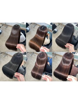 思った髪にならなかった方も美髪に◎話題の美髪矯正で艶と潤い溢れる触れたくなるさら艶ストレートが人気♪