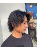 ウルフカット/メンズパーマ/メンズカット/ツイストスパイラル