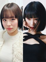 ラレイ ハラジュク(Lalei harajuku)&nbsp;【白石】チェウォン風タッセルボブパーマ落とし酸性ストレート