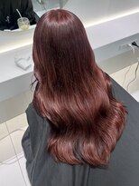 アールプラスヘアサロン(ar+ hair salon)&nbsp;【ディープレッドカラー】新宿/新宿三丁目/ブリーチ/ハイトーン