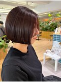 [OCEAN Hair&Life藤原純]大人の丸み顎ラインボブ/カシスカラー☆