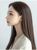 小顔ロング＃髪質改善＃白髪ぼかし＃鎌倉＃40代＃グレージュ