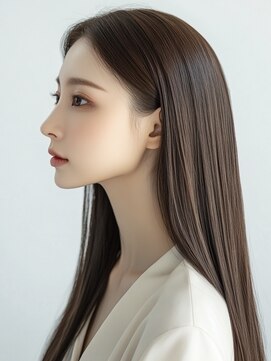 エダ 鎌倉(edA.) 小顔ロング＃髪質改善＃白髪ぼかし＃鎌倉＃40代＃グレージュ