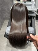 ロングストレート/艶髪縮毛矯正/髪質改善/透明感/10代20代30代