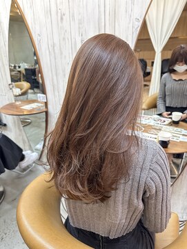 ロンドアジュール 横浜(Lond azur) ブリーチなしダブルカラーで作る【ココアブラウン】