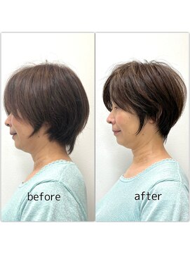 テルミークリニカルデザイン 北千里 ショート40代50代ショートひし形ショート