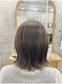 グレージュ/切りっぱなしボブ