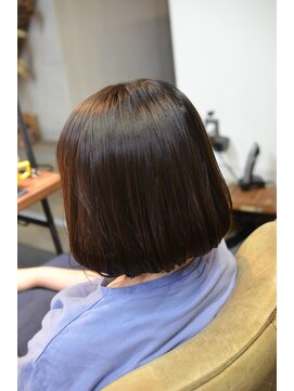 ポタム 東中野(potamu) 肩上でまとまるワンカールボブパーマ