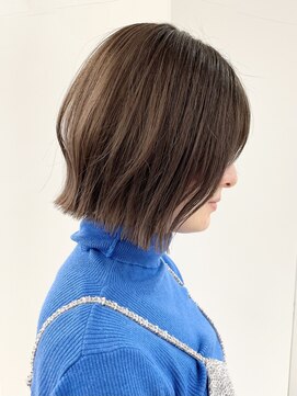 モリオフロムロンドン 松戸店(Morio from London) 【松戸　松田】大人可愛いレイヤーボブ　切りっぱなしスタイル