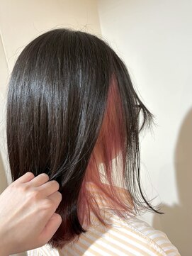 コロ(COLO) 【吉祥寺】インナーカラー ブリーチ ピンク イヤリングカラー