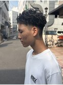 MEN’S HAIR/サーフカール/刈り上げセンターパート/藤沢