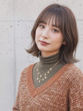 アメリラブ(ameri love) 外ハネボブ×オリーブブラウン