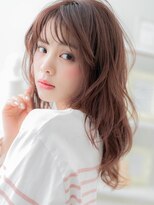 カバーヘア 上尾西口店(COVER HAIR)&nbsp;★ローズブラウンドライパーマ小顔フェミニンロング20代30代★2