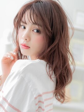 カバーヘア 上尾西口店(COVER HAIR) ★ローズブラウンドライパーマ小顔フェミニンロング20代30代★2