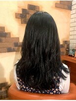 ヘアメイク フレンシア(hair make flencia)&nbsp;艶やかな黒髪ロングレイヤー【284スタイル】