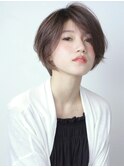 ≪40代・50代女性に人気≫シンプルフォルムの大人ショートボブ
