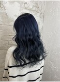 韓国風◎ネイビーブルー◎【池袋美容室】