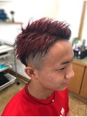 アップバングツーブロックスタイル