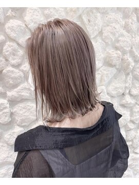 モアナ バイ ヘッドライト 沖縄東崎店(Moana by HEADLIGHT) Moana【東崎】#ミルクティーベージュ#結べるボブ#ケアブリーチ